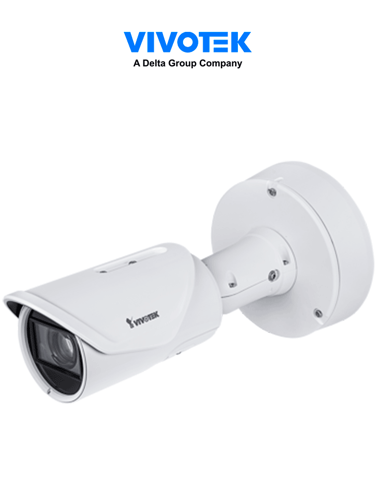VIVOTEK IB9391-EHTV-v2 - Cámara IP Bullet Exterior 8 Megapixele 4K Lente varifocal 4.4-10.2mm Luz IR Smart 50mts WDR Pro Analiticas Smart VCA Deep Search SNV II Ciberprotección Audio DI/DO IP67 IK10 NEMA 4x ONVIF NDAA