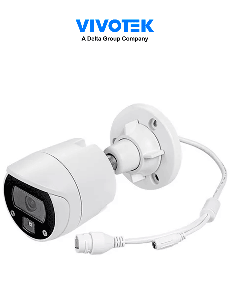 VIVOTEK IB9369 - Cámara IP bullet exterior 2 MP lente fijo 2.8mm Iluminadores Smart IR 30m WDR digital Smart Stream III Smart Motion 3DNR Ranura MicroSD IP66 IK10 NDAA ONVIF