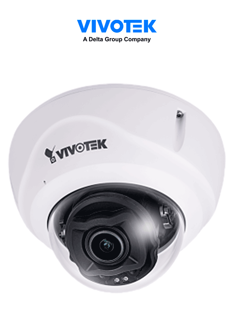 VIVOTEK FD9387-HTV-A - Cámara IP domo exterior antivandálica 5 MP lente varifocal motorizado 2.7-13.5mm WDR Pro Smart IR II 50m ciberseguridad Trend Micro micrófono integrado protección IP67/IK10 ONVIF NDAA #TM