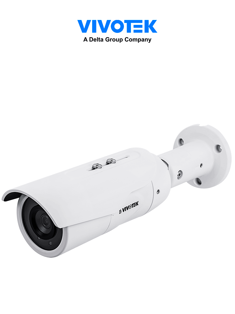 VIVOTEK IB9389-EH-v2 - Cámara IP bullet exterior 5 MP H.265 lente fijo 3.6mm WDR Pro Smart IR 30m visión SNV Smart Stream III ciberseguridad Trend Micro Smart Motion protección IP66 e IK10 certificación NDAA y compatible con ONVIF #TM