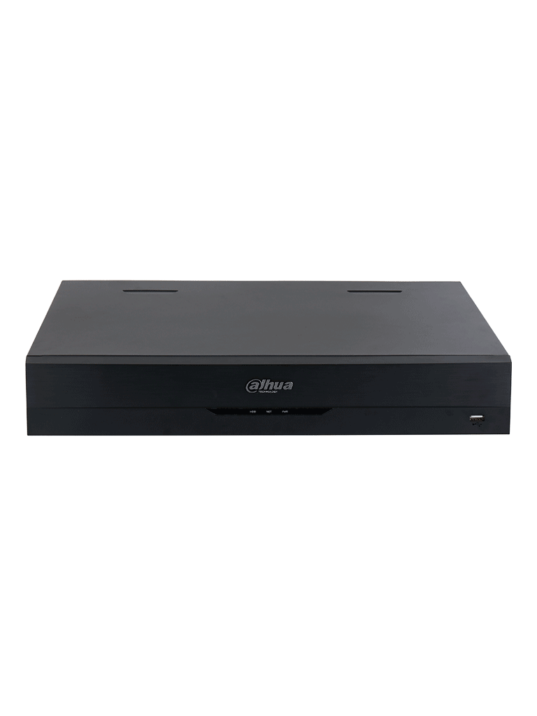 DAHUA DHI-NVR5432-EI - NVR de 32 canales IP 4K con tecnología Acupick WizSense y Smart H.265+. Rendimiento de 384 Mbps 4 bahías para discos duros. IA avanzada. E incluye E/S de alarma y audio