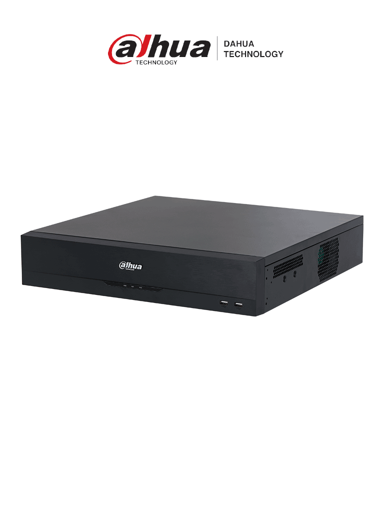 DAHUA DHI-NVR5864-EI - NVR 64 Canales IP 4K WizSense 2U 8 Bahías HDD H.265+ Hasta 384 Mbps 2 Canales de Reconocimiento Facial SMD Plus AcuPick Metadatos Soporte para Cámaras con IA ANPR y Conteo de Personas.