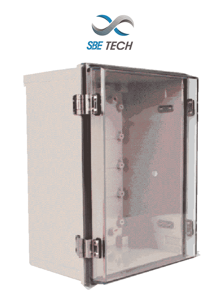 SBETECH TR15015090 - Gabinete de plástico para exteriores con cubierta transparente 150 x 150 x 90 mm