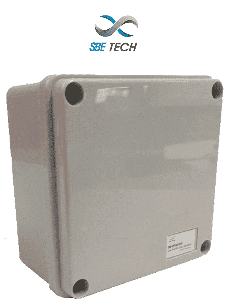 SBETECH OP10010050 - Caja plástica con tapa opaca de 10x10x5 cm multiusos con grado de protección IP66 fabricada en material autoextinguible y resistente a la abrasión