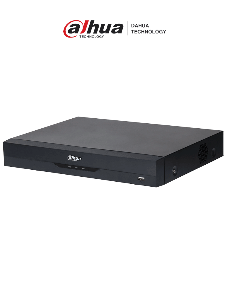 DAHUA XVR5108HE-4KL-I3 - DVR 8 canales 4K con tecnología WizSense y compresión H.265+. Admite 8 canales HDCVI + 8 IP reconocimiento facial en 2 canales SMD Plus protección perimetral 1 SATA de hasta 16 TB 8 entradas y 3 salidas de alarma. #ProH