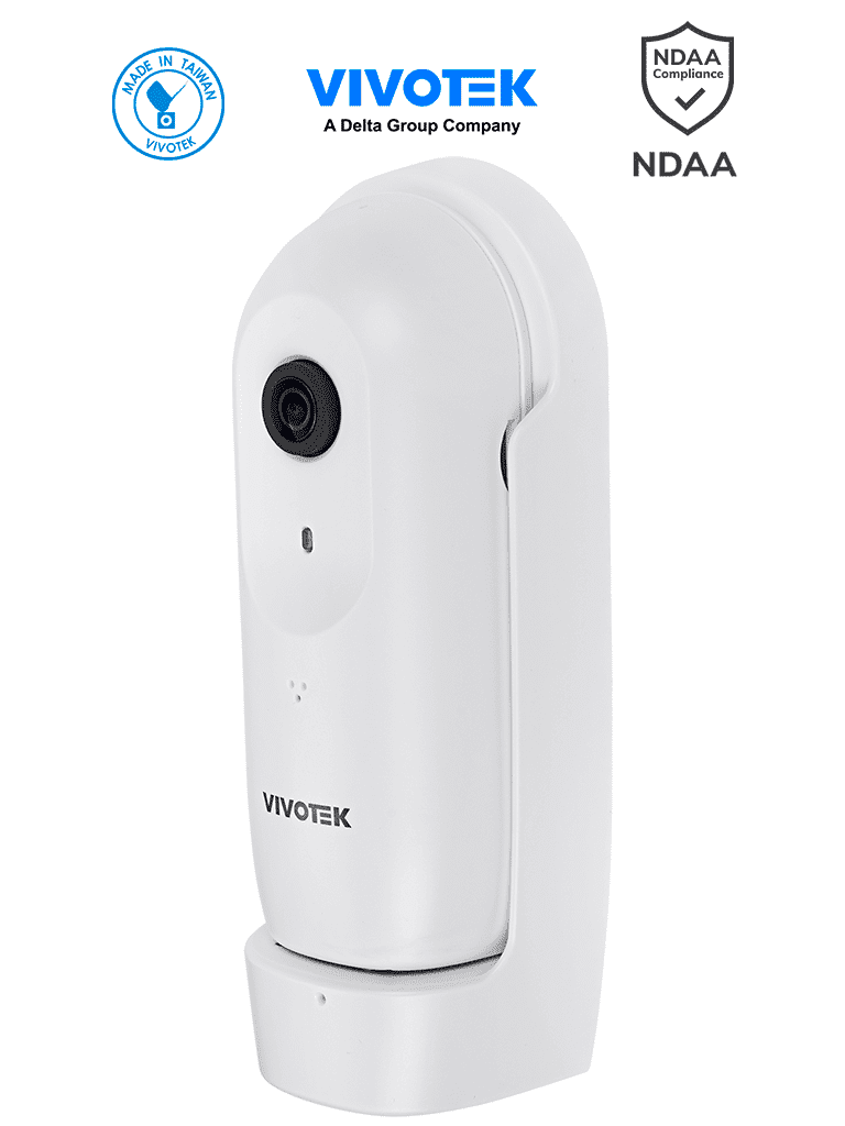 VIVOTEK CC9160-H - Cámara IP Panorámica para interior 2 MP WDR Pro Visión 180º Ciberseguridad Trend Micro Smart Stream III Micrófono Integrado Visión SNV Conectores DI/DO ONVIF