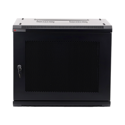 Gabinete PRECISION Con Puerta Perforada de 19in 9UR 450mm de Profundidad Color Negro