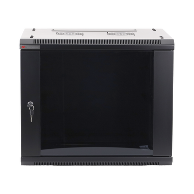 Gabinete PRECISION Con Puerta de Cristal Templado de 19in 9UR 450mm de Profundidad Color Negro