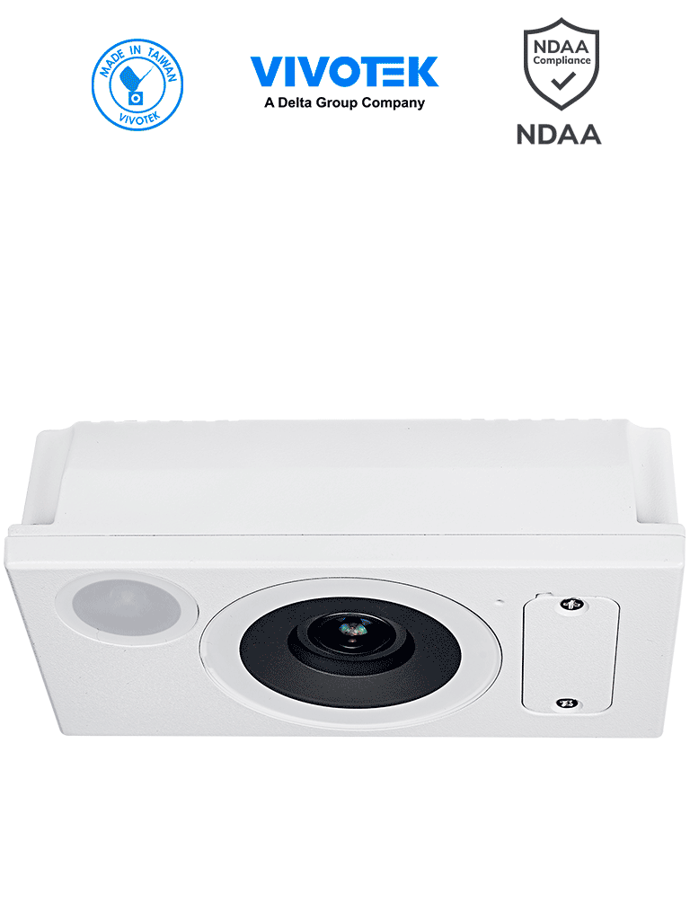 VIVOTEK SC9133 - Cámara IP 2 MP para conteo de personas en transportes con tecnología 3D alta precisión y LED de luz blanca.