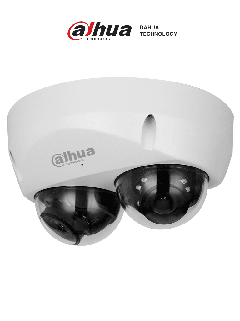 DAHUA IPC-HDBW5441F-AS-E2 Cámara IP Domo de 4 MP con lente de 2.8mm y ángulo de 95° ideal para multivisión. Ofrece IR de 30m tecnología WizMind detección facial protección perimetral Starlight PoE WDR H.265+ IP67 IK10 micrófono y E/S de a