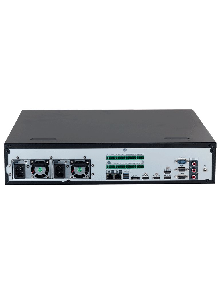 DAHUA DHI-NVR608RH-128-XI - NVR con tecnología Acupick y WizMind 128 canales 32MP 8HDD 1024Mbps. Clúster N+M RAID0/1/5/6/10 Hot Swap. Detección de rostros metadatos protección perimetral SMD Plus y soporte IA por cámara.