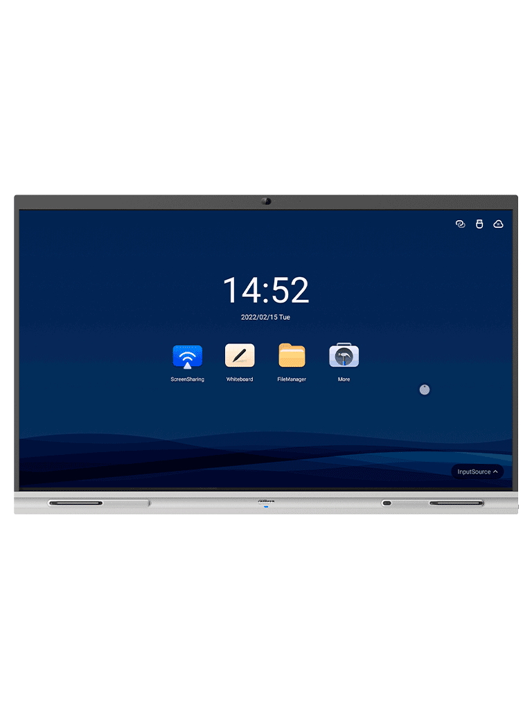 DAHUA DHI-LCH75-MC410-B - Pantalla interactiva 4K/UHD de 75" con tecnología táctil y Android. Resolución 3840 x 2160 cámara de 5 MP micrófono y altavoces integrados. Ideal para escuelas y oficinas. Diseño robusto con case metálico #XCDAHUA #NP #MC