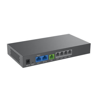 Gateway Analógico 4 FXO (Conectar Lineas Analógicas) / Puertos FXO y FXS / 3 Perfiles SIP / NAT / PoE / TR069 / Fax T.38 / 3 Vías Conferencia / AES / Failover SIP