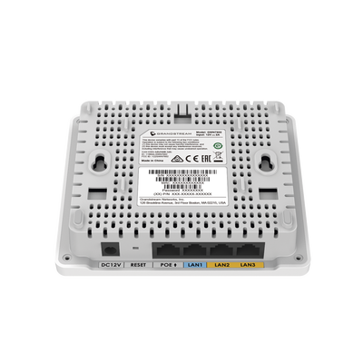Punto de Acceso Wi-Fi 802.11 Wave 2 1.27 Gbps Provee 3 puertos Gigabit que proporcionan Ethernet configuración desde la nube gratuita o desde controlador.