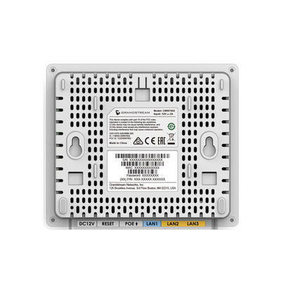 Punto de Acceso Wi-Fi 802.11 Wave 2 1.27 Gbps Provee 3 puertos Gigabit que proporcionan Ethernet configuración desde la nube gratuita o desde controlador.