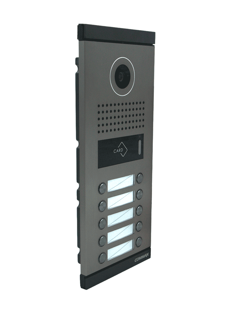 COMMAX DRC10MLRF1 - Frente de Calle Departamental para 10 Monitores con Conexión Directa de 4 Hilos y Apertura con Tarjeta Mifare o Monitor