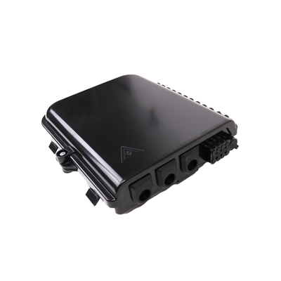 Cierre de Empalme para 24 fusiones de fibra óptica  Interior/Exterior  3 Entradas para Cable Ø 6-12mm  con 8 acopladores SC/APC y splitter 1x8 SC/APC Incluido  IP65