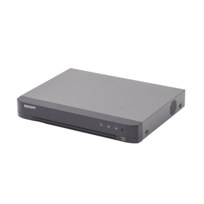 DVR 8 Canales TURBOHD + 4 Canales IP / 5 Megapixel Lite - 3K Lite / Audio Bidireccional por Coaxitron / Reconocimiento Facial / ACUSENSE (Evita falsas alarmas) / 1 Bahía de Disco Duro / Salida de Video en Full HD