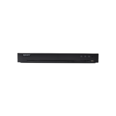 DVR 4 Megapixel / 4 Canales TURBOHD + 2 Canales IP / 1 Bahía de Disco Duro / 1 Canal de Audio / Vídeoanálisis