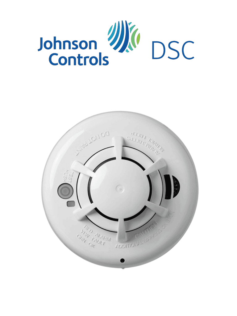 DSC PG9936 - Detector de humo y calor inalámbrico con tecnología Power G compatible con NEO  PRO  Qolsys e IoTga