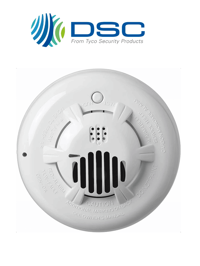 DSC PG9933 - Detector Inalambrico de Monoxido de Carbono POWER G compatible con NEO  QOLSYS  IOTEGA y PSP