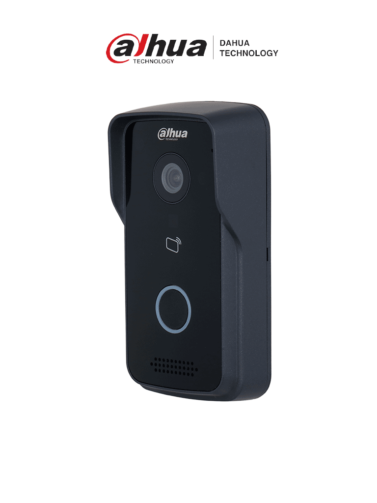 DAHUA DHI-VTO2111D-P-S3 - Frente de Calle de Videoportero IP/ Alámbrico/ Angulo Visión 107 Grados con WDR / Soporta Apertura de Puerta por APP Tarjeta y desde Monitor/ Uso Exterior IP65/ PoE/ Soporta Hasta 10 Monitores/ #LoNuevo