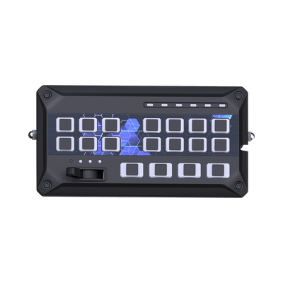 Sirena Vehicular de 200W de Potencia Con Controlador de Panel Deslizante de 19 botones indicador de flecha de tráfico de 6 LED 12 Salidas Auxiliares