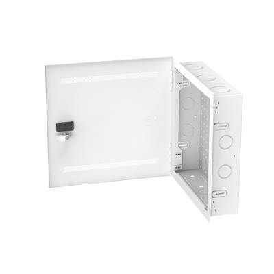 Gabinete Multipropósito de Montaje en Pared de 14 in de Altura Con Puerta Reversible Fabricado en Acero Color Blanco