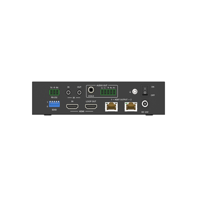 Splitter mas Extensor de Video | 1x2 | ProAV | HDBaseT™ | 120m en 4K@60Hz | 150m en 1080p@60Hz | Cat6/6a/7 | Gestión Avanzada EDID | Control IR y RS232 | PoC | Salida de Audio