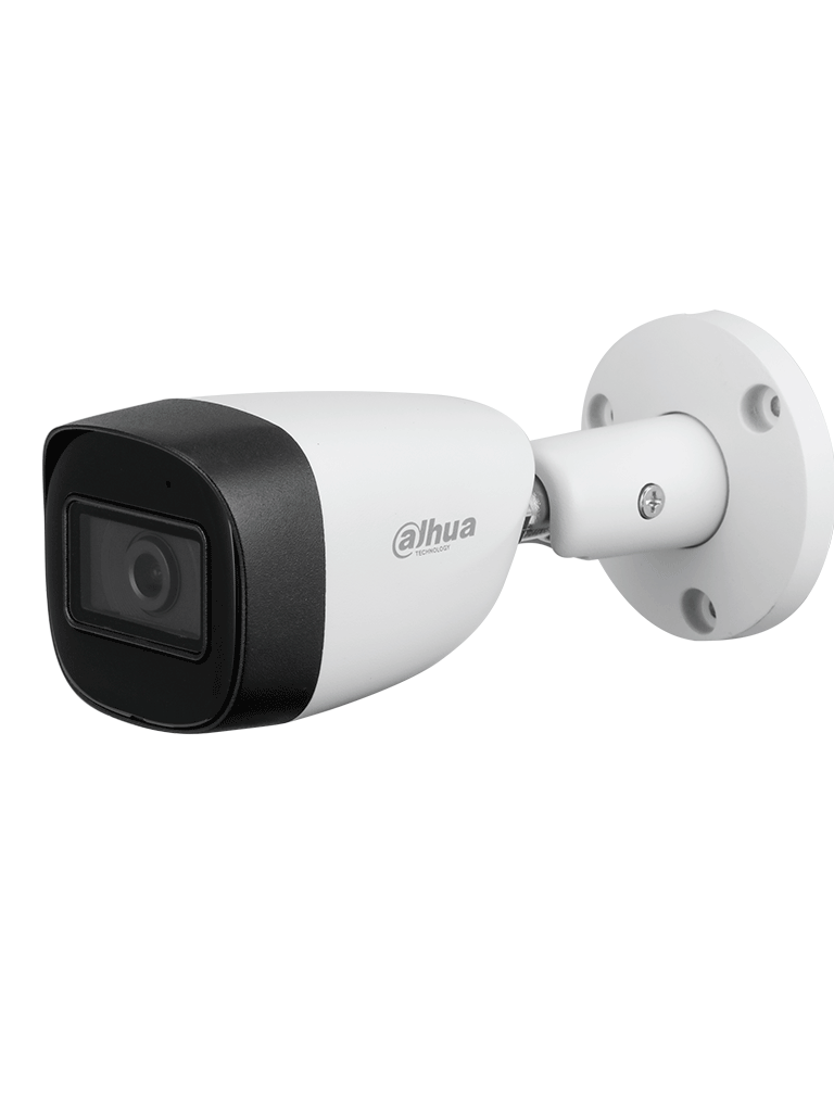 DAHUA KITXVR1B04-I+HFW1200CMA -Kit de 4 canales con cámaras de 2MP y audio. Incluye DVR Cooper-I WizSense con IA y H.265+ 4 cámaras metálicas con micrófono integrado 4 canales más 1IP o hasta 5 canales IP 4 canales SMD Plus y accesorios incluidos