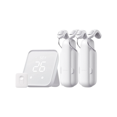 KIT Controlador HUB principal para dispositivos SwitchBot Señal Wifi y BLUETOOTH incluye 2 motores cortinas y 1 control remoto