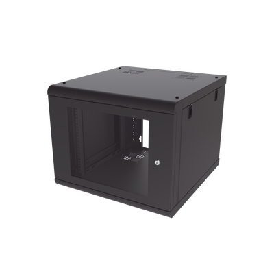 Gabinete de Pared 9U de 635 mm de Profundidad Rack de 19'' en Acero Reforzado: Compacto y Resistente para Soluciones Profesionales