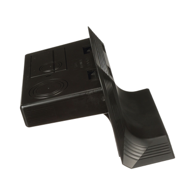 Accesorio de Conexión a Pared Para Uso con Canaleta de Piso AFR4BCBL6 Material PVC Rígido Color Negro