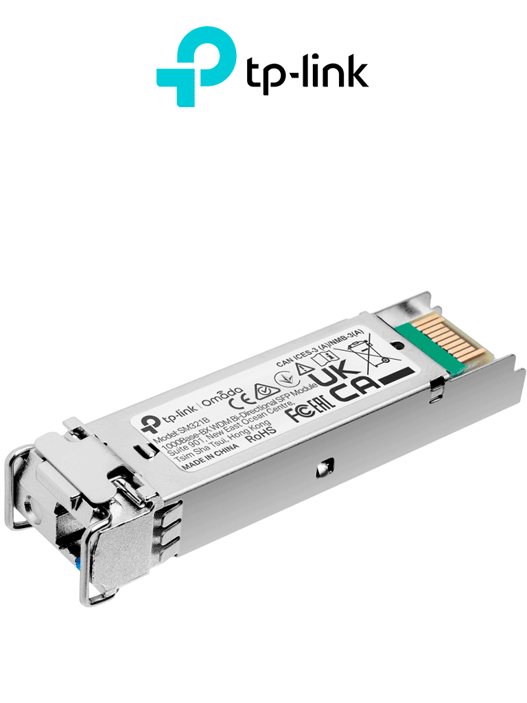 TP-LINK SM321B - Transceptor mini-GBIC SFP WDM Bi-Direccional Monomodo 1GBase con alcance de 10 km y conector LC. Se requiere el modelo TL-SM321A para enlazar.