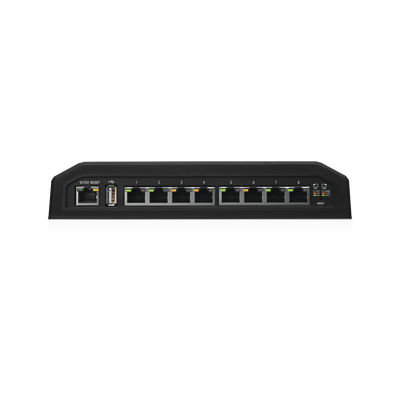 EdgeSwitch 8XP Administrable de 8 Puertos Gigabit PoE PRO de 24 V Pasivo y 48 V Pasivo  con funciones avanzadas de Capa 2