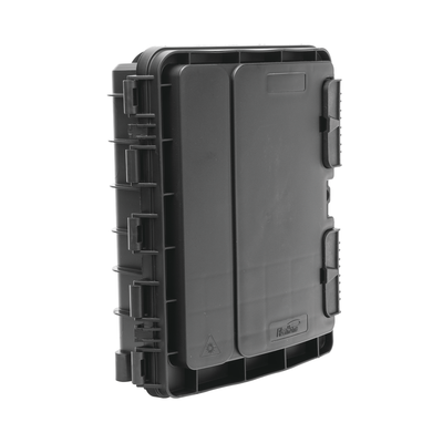 Cierre de Empalme para 20 fusiones de fibra óptica  Exterior  8 acopladores SC/APC  incluye splitter 1x8  IP65 " Version cargada"