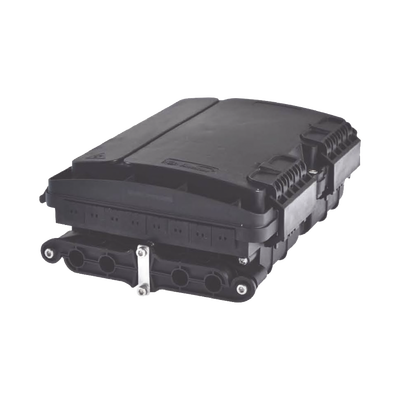 Cierre de Empalme para 20 fusiones de fibra óptica  Exterior  8 acopladores SC/APC  incluye splitter 1x8  IP65 " Version cargada"