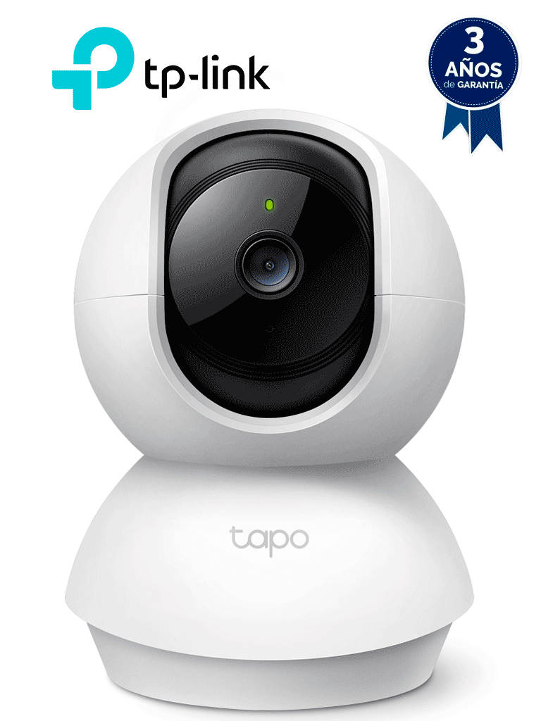 TP-LINK TAPO C200 - Cámara Domo IP PT WiFi para Interior con resolución de 2 MP visión nocturna notificaciones push WiFi 2.4 GHz ranura para Micro SD y audio de doble vía. #TP9