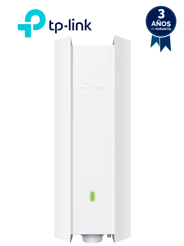 TP-LINK EAP610-OUTDOOR - Punto de Acceso Omada de exterior-interior Wi-Fi 6 AX1800 MU-MIMO 2x2 con Mesh Omada de alta densidad de usuarios configuración por controlador o stand-alone para montaje en mástil/pared y alimentación PoE+.