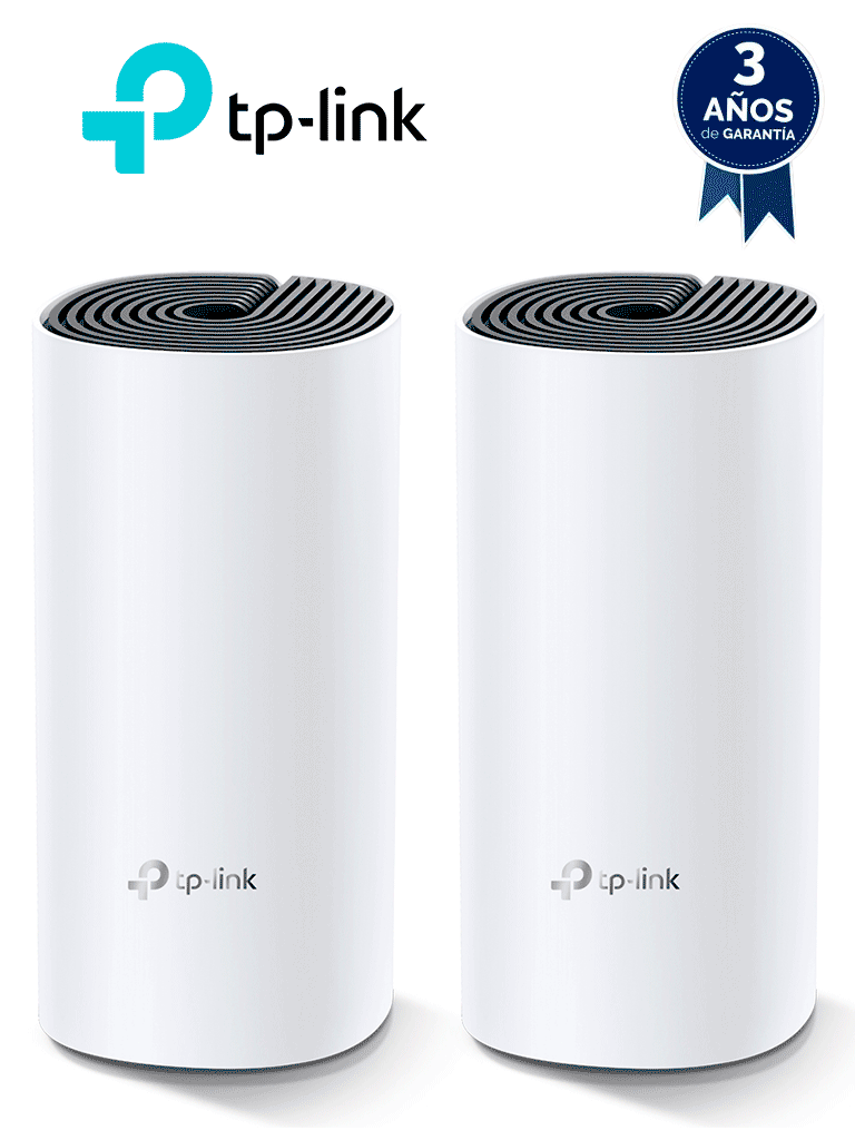 TP-LINK DECO M4 (2-Pack) - Kit de 2 routers inalámbricos MESH para interior y hogar de doble banda Wi-Fi 5 AC1200 Mbps con 2 puertos Gigabit WAN/LAN 2 antenas internas y administración mediante la app Deco (iOS Android). (2 piezas) #TP9