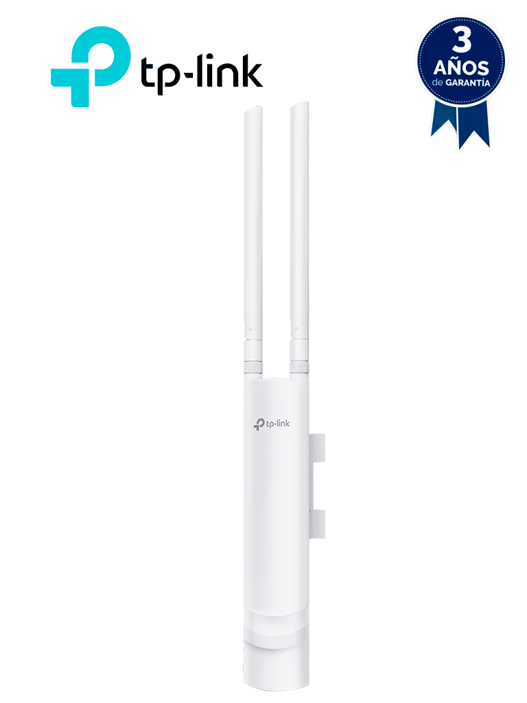 TP-LINK EAP110-OUTDOOR - Punto de acceso Omada con frecuencia 2.4 GHz N 300 para Exterior con configuración Stand-Alone o por Controlador además protección Exterior IP65 y alimentación PoE Pasivo 24 Vcc.