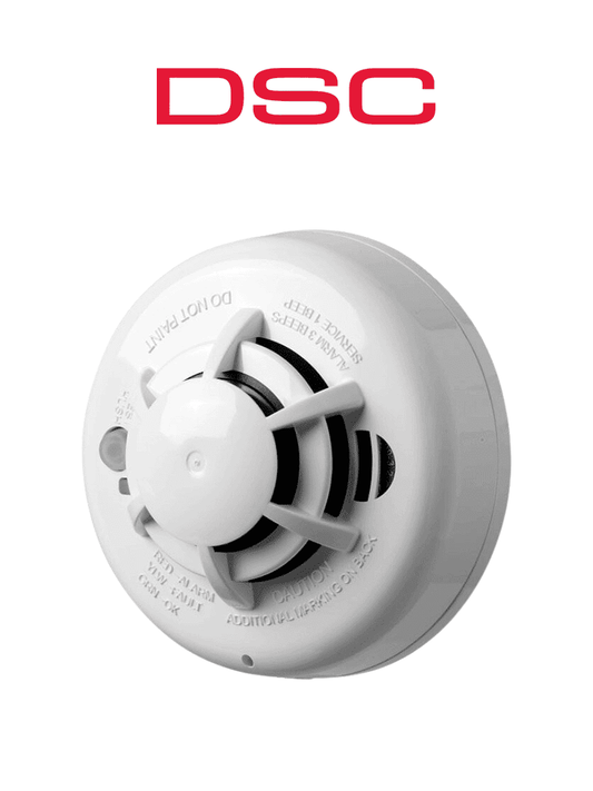 DSC WS4936 - Detector de humo fotoeléctrico y calor inalámbrico con frecuencia 433 Mhz compatible con Power Series  Impassa y Maxsys