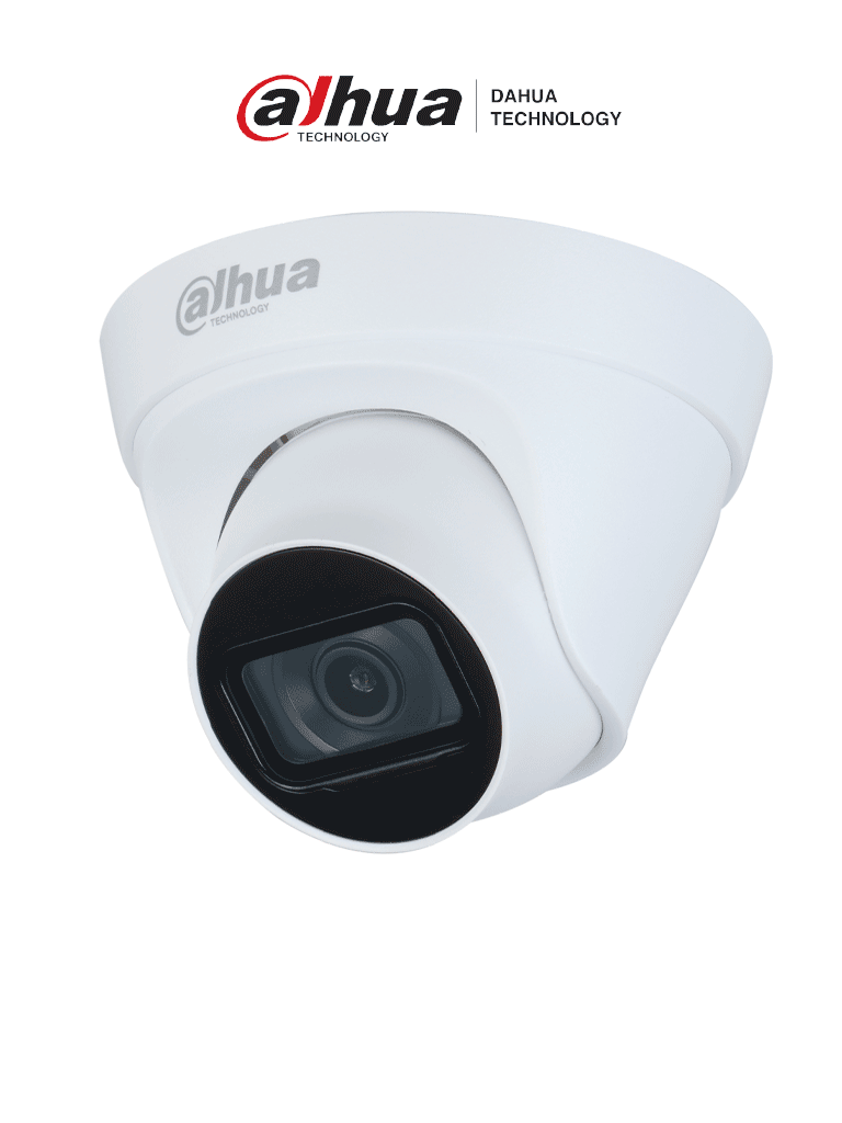 DAHUA DH-IPC-HDW1230T1P-A-0280B-S6 - Cámara IP Domo 2MP con lente de 2.8 mm y ángulo de visión de 102 grados micrófono integrado IR de 30m IP67 PoE DWDR/