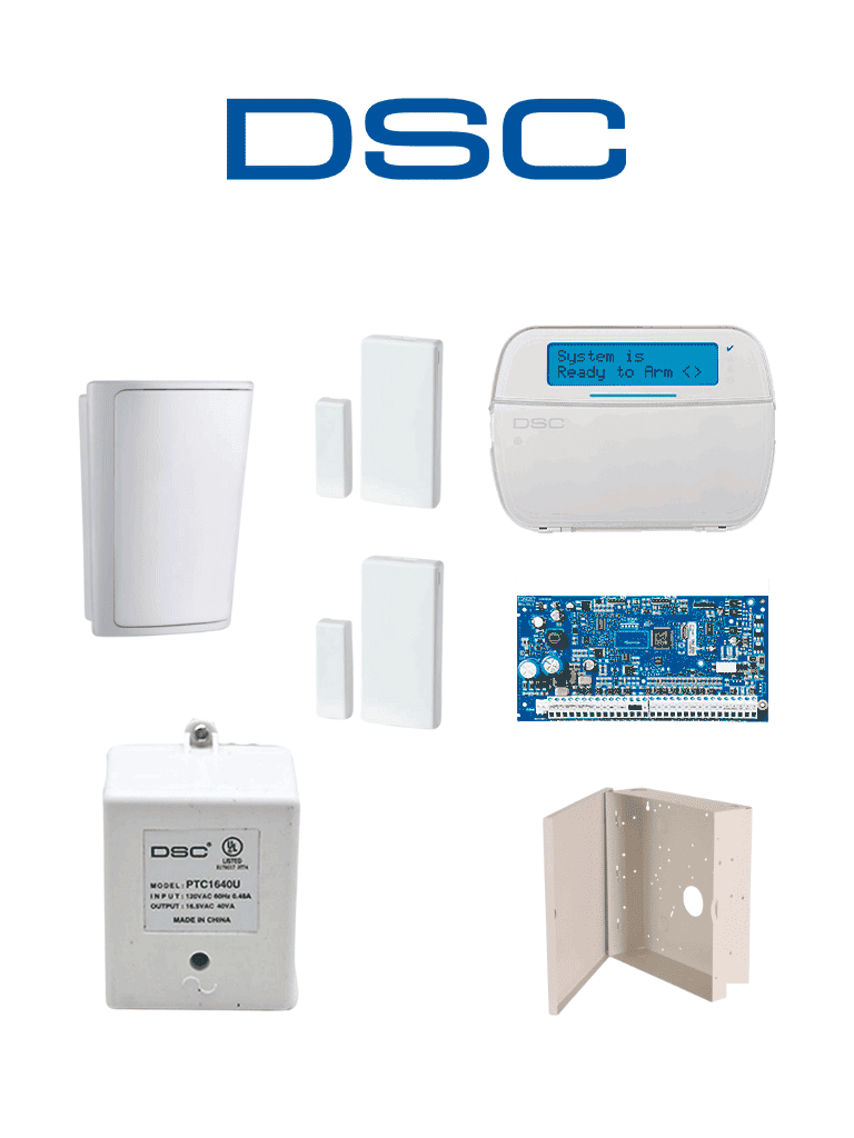 DSC NEO-RF-LCD-SB - Paquete NEO con 32 Zonas/ Panel HS2032/ Teclado Alfanumérico HS2LCDRF9 N / Gabinete GMX003 / 2 Contactos Inalámbricos PG9303 / 1 Detector de Movimiento PG9914 / Transformador/Sin Batería/ #PLANDEBENEFICIOS #LEÓN