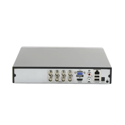 DVR 8 Canales TURBOHD + 4 Canales IP / 5 Megapíxel Lite - 3K Lite / Audio por Coaxitron / ACUSENSE Lite / 1 Bahía de Disco Duro / H.265+ / Salida en Full HD