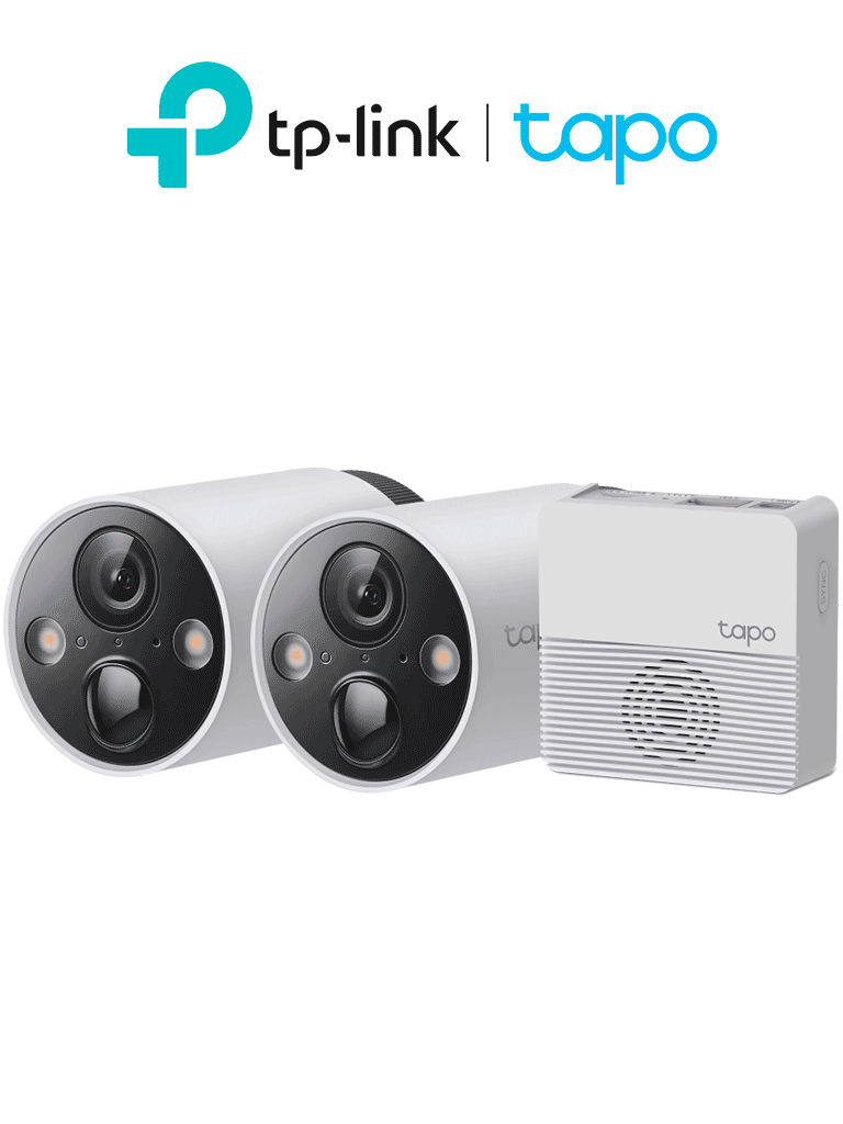 TP-LINK - TAPO C420S2 - Sistema de Cámaras Wi-Fi de vigilancia inteligente con batería (paquete de 2 piezas)