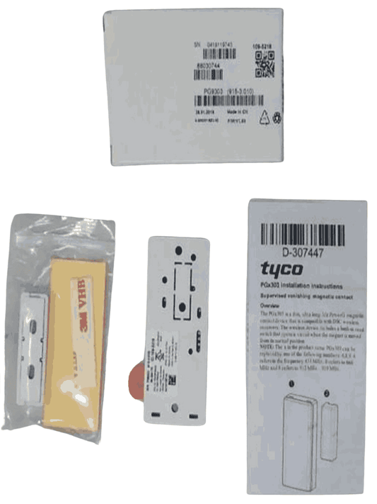 DSC PG9303 - Contacto Magnético ultradelgado Inalámbrico con tecnología Power G compatible con NEO  PRO  Qolsys e IoTega
