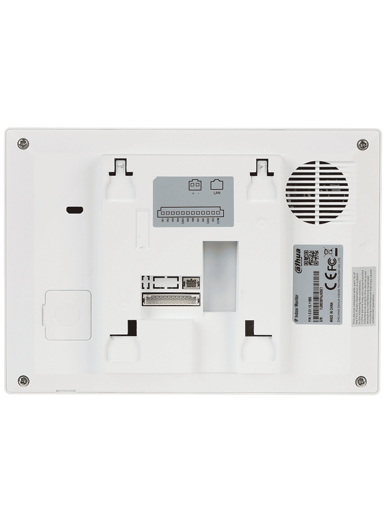 DAHUA VTH2621GW-P - Monitor IP Touch de 7 Pulgadas/ Serie Lite/ Blanco/ Poe Estandar/ 6&1 E&S de Alarmas/ Uso Interior/ Modo No Molestar/ H.265/ Soporta Hasta 4 Frentes de Calle y 4 Monitores Adicionales/ #DEVIDE