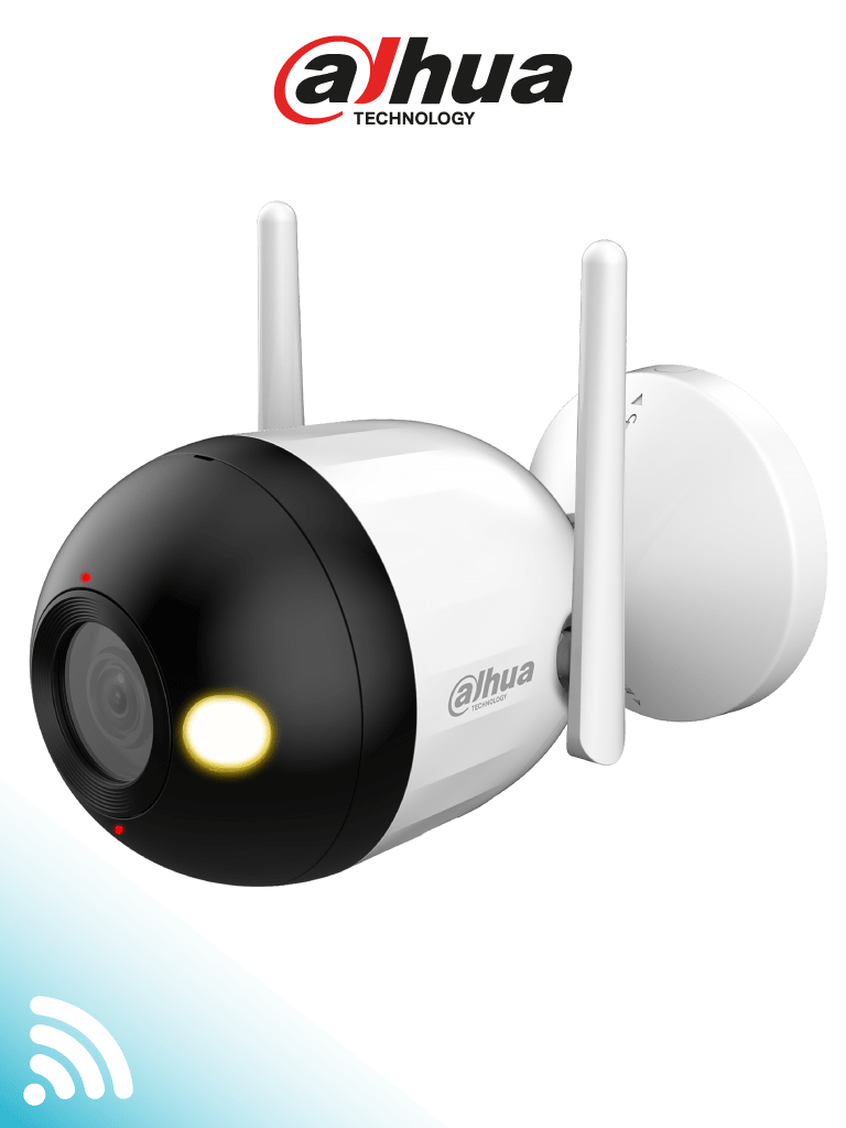 DAHUA F2CN-PV-036B - Cámara IP Bullet WiFi de 2 Megapíxeles lente 3.6/Full Color + Iluminación Dual Intelingente/ Disuasión Activa/ Audio 2 Vías/ Microfono y Altavoz Integrados/ 30 Metros de Iluminación/ IA/ IP67/ #LoNuevo #WiFiDahua