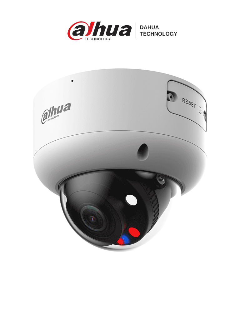DAHUA DH-IPC-HDBW3849R1-ZAS-PV-S5 -Cámara IP Domo 8MP TiOC y WizSense lente motorizado 2.7-13.5mm 40m con IR audio bidireccional iluminadores duales entradas/salidas larma y audio disuación activa AcuPick IP66 Antivandálica #MCI1Q125 #IL